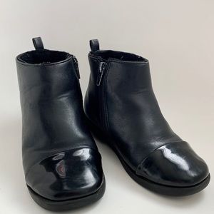 Zara Girl Black Cap Toes Booties
